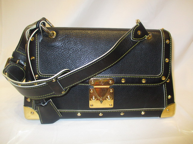 Louis Vuitton-Black Suhali Pebbled Leather Le Talentueux Shoulder Bag | Couture Traders | Buy ...