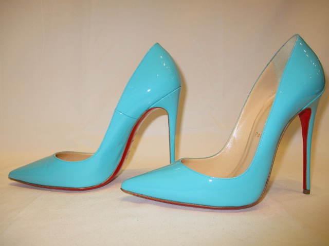 Kvæle uberørt Forældet Christian Louboutin-So Kate 120 Pacific Blue Patent Leather Heels | Couture  Traders | Buy, Sell, Trade