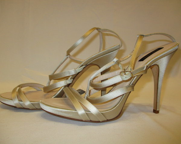 Other-Escada Metallic Strappy Heels