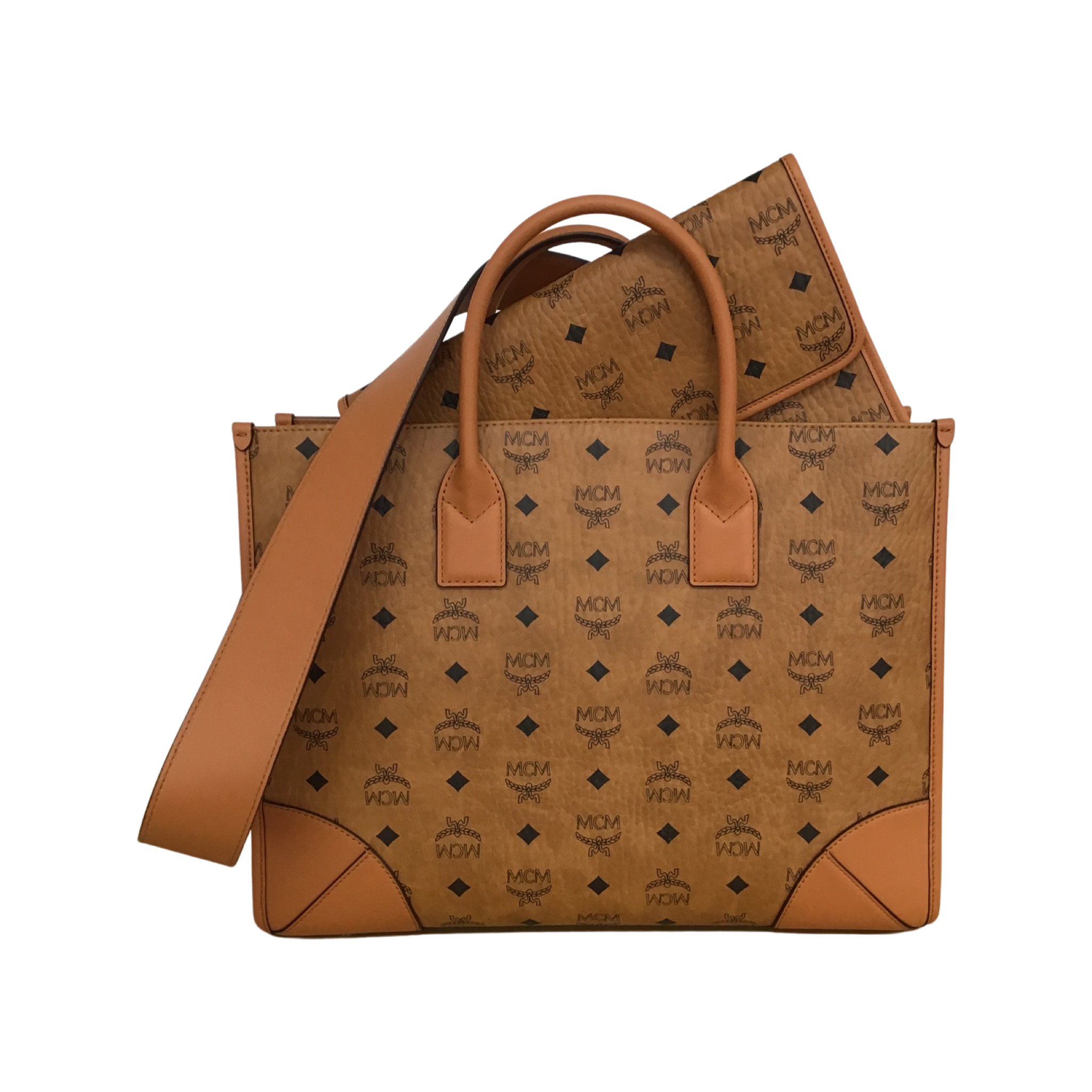 MCM-Visetos Munchen Tote with Pouch - Couture Traders