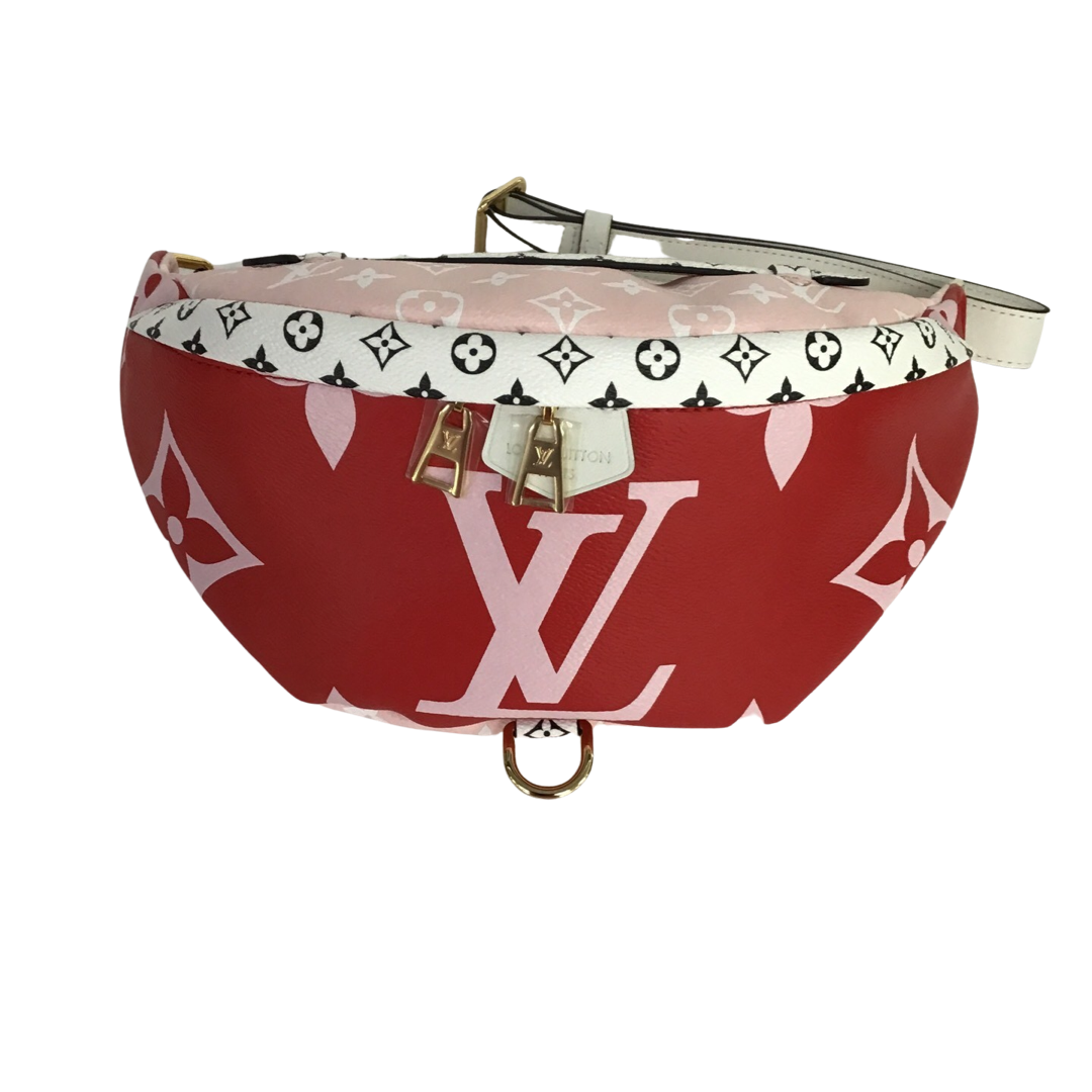 LOUIS VUITTON Giant Monogram Canvas Bumbag Rouge