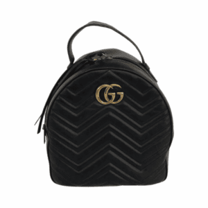 black mini gg marmont 2.0 backpack Gucci a two way zip around closure Gucci-GG Marmont Matelass Backpack -