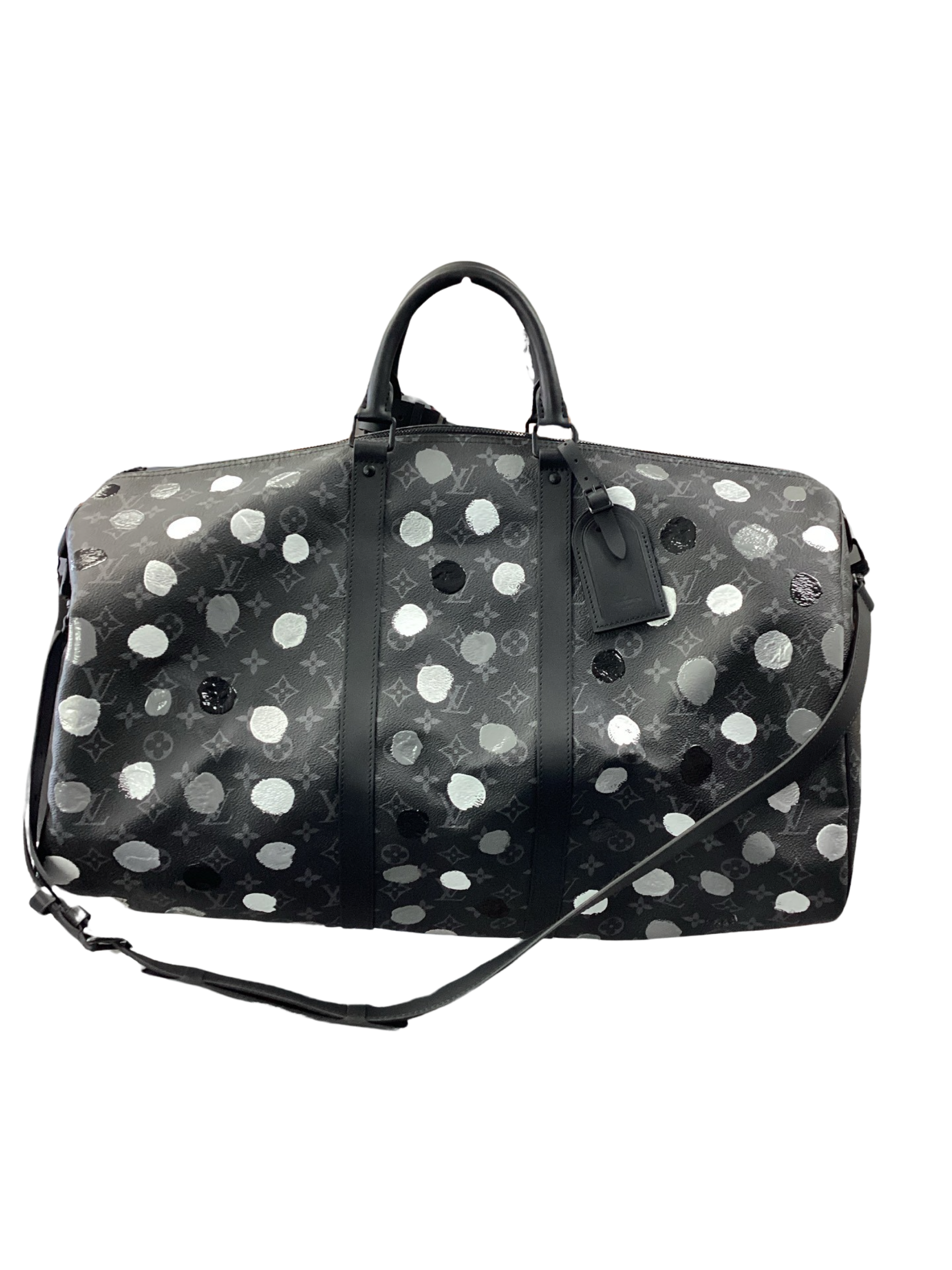 Louis Vuitton-x YK Painted Dots Monogram Eclipse Keepall Bandouliere